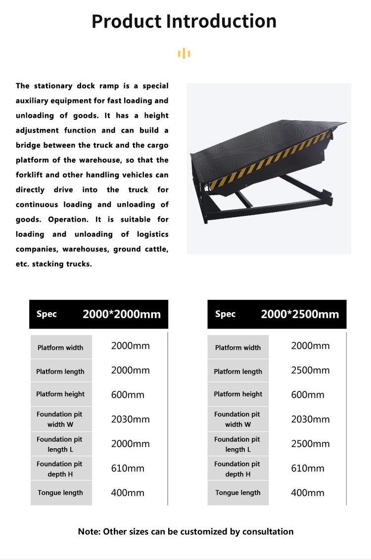 Fixed Hydraulic Dock Leveler